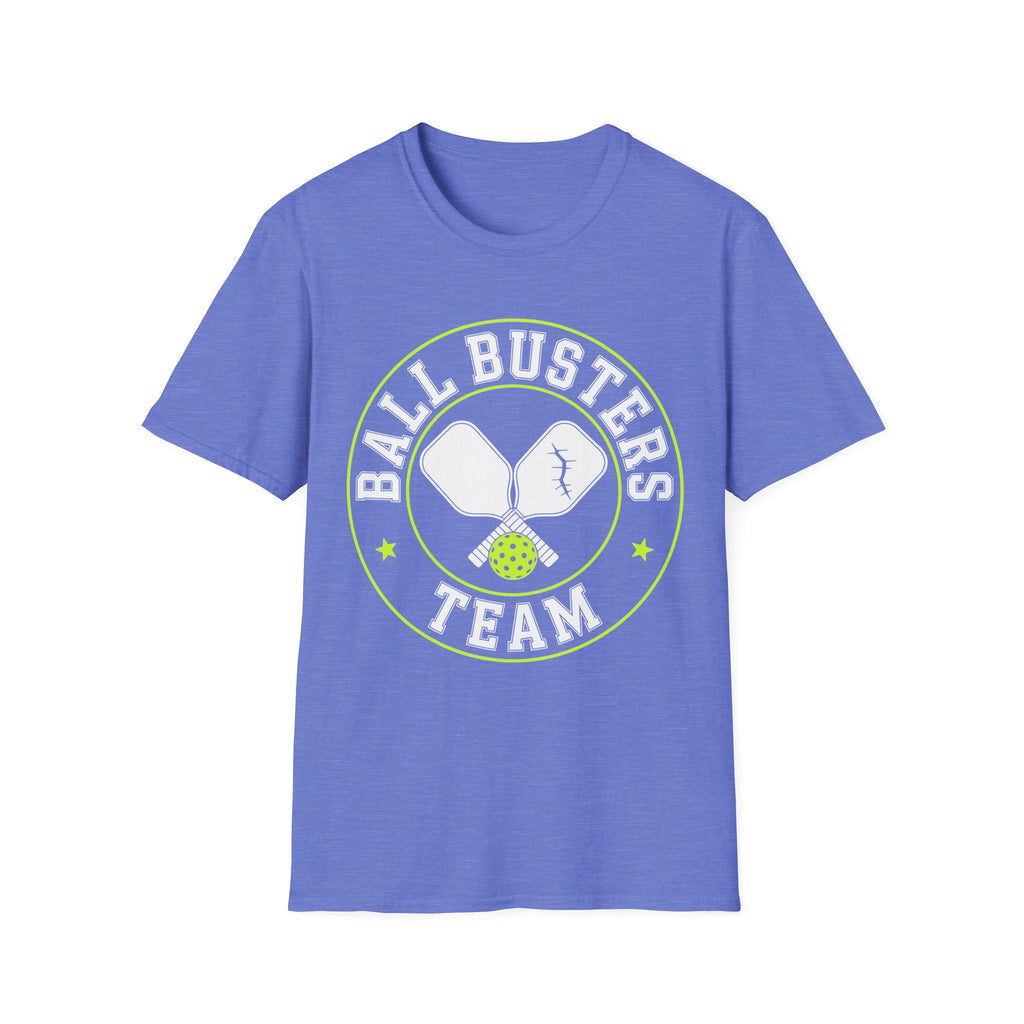Pickleball "Ball Busters Team" T-Shirt — Funny Pickleball Crew Shirt