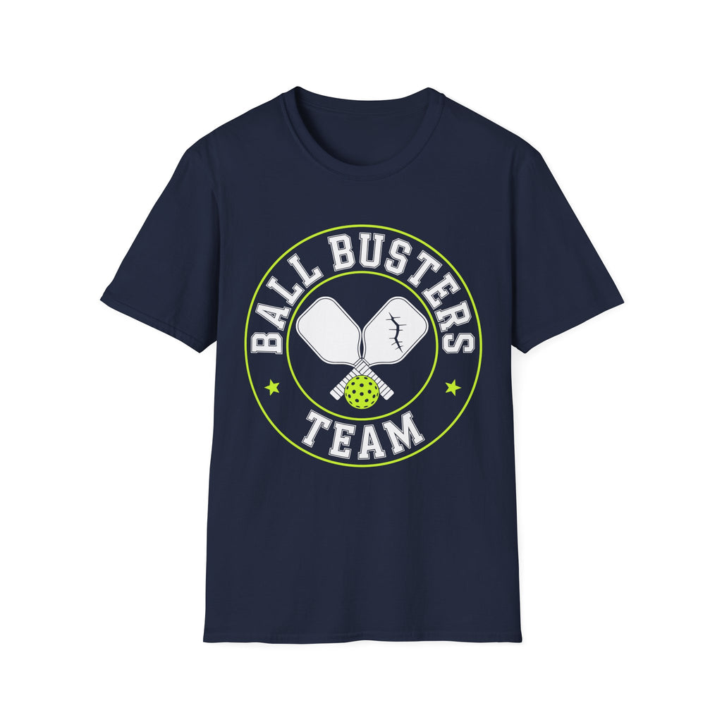 Pickleball "Ball Busters Team" T-Shirt — Funny Pickleball Crew Shirt