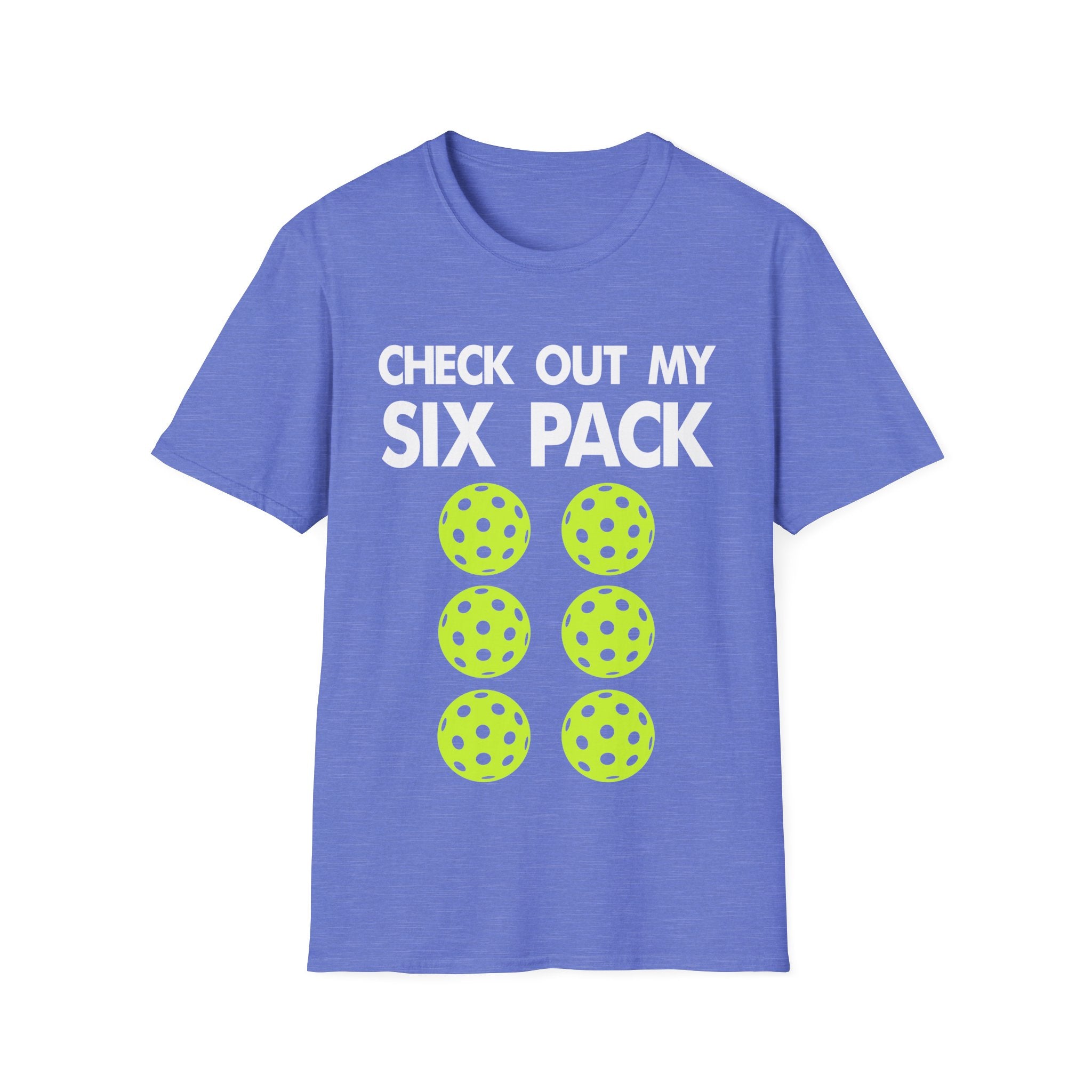 "Check Out My Six Pack" Funny Pickleball T-Shirt