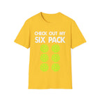 "Check Out My Six Pack" Funny Pickleball T-Shirt
