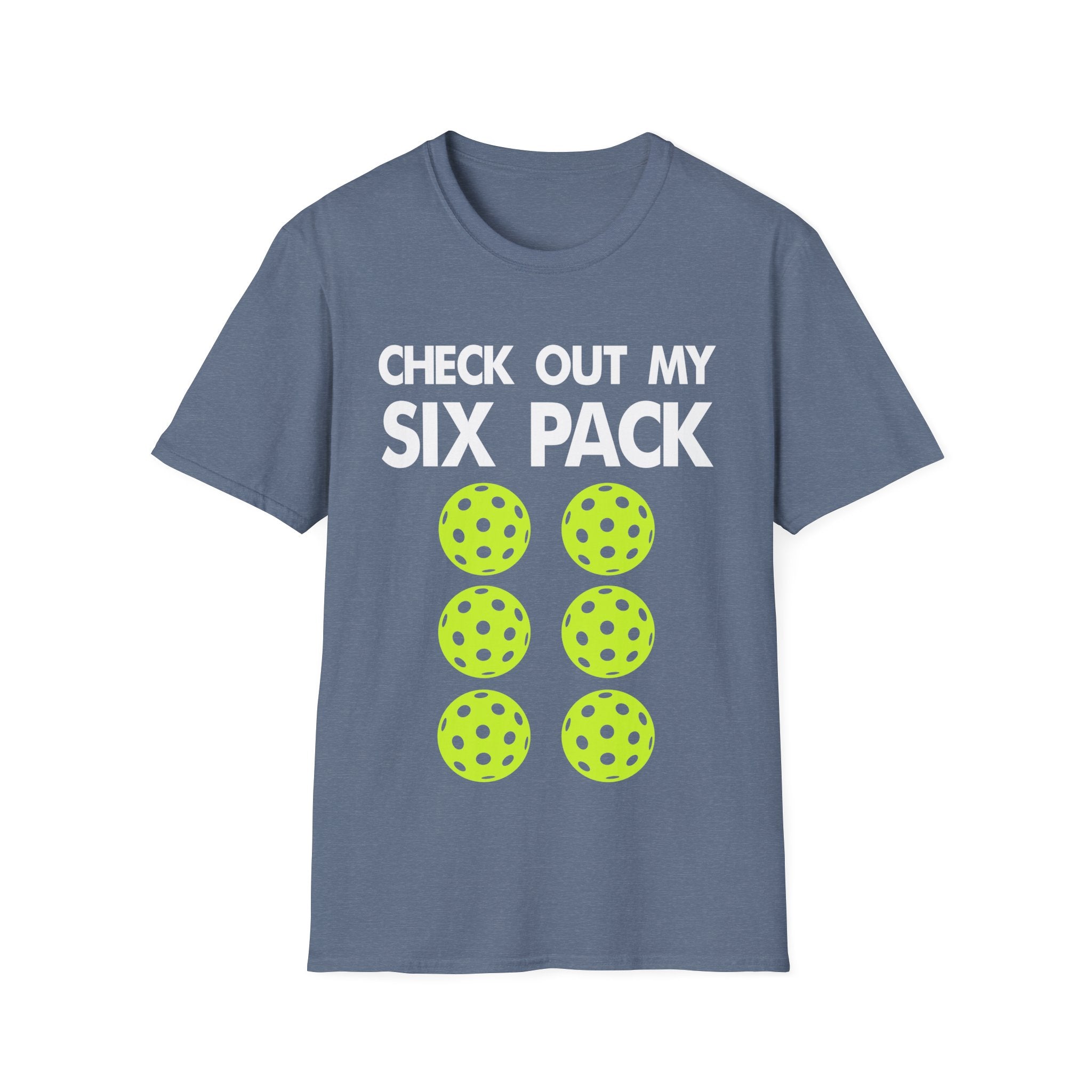 "Check Out My Six Pack" Funny Pickleball T-Shirt