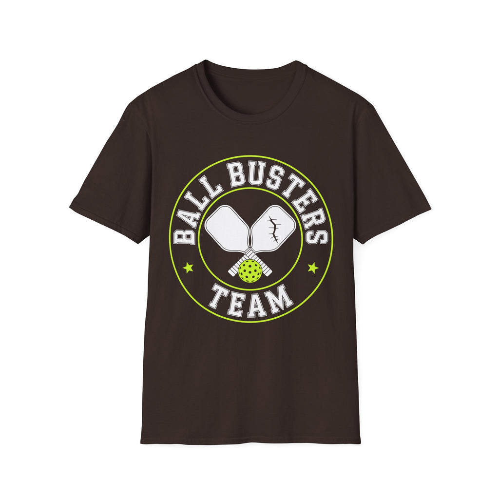 Pickleball "Ball Busters Team" T-Shirt — Funny Pickleball Crew Shirt
